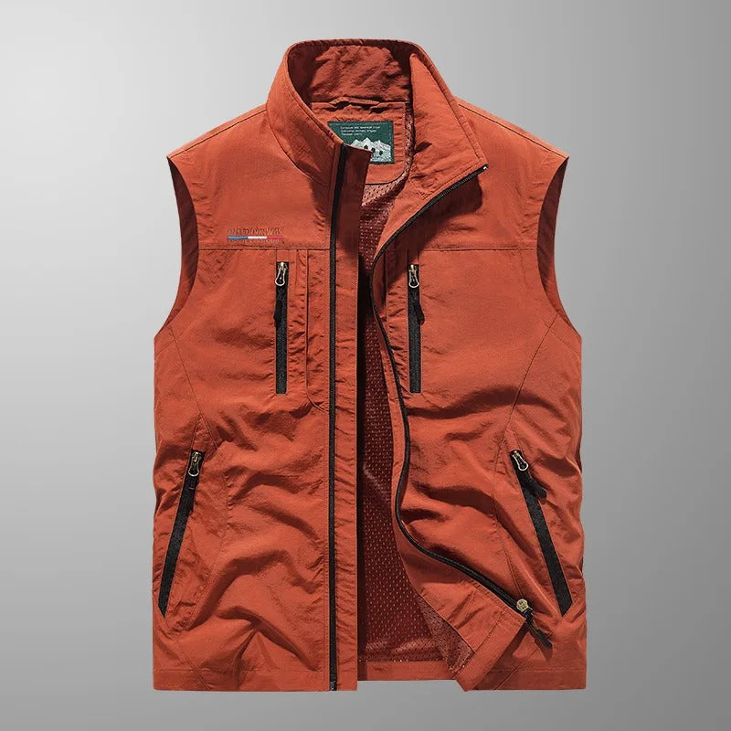 Finn™ | Ademend cargo gilet met meerdere zakken