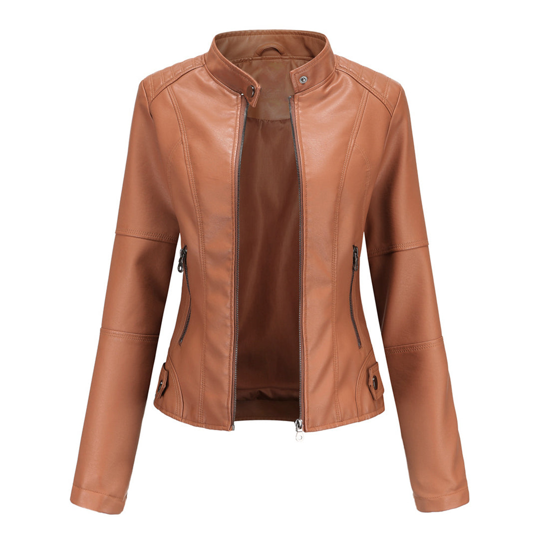 Hilda™ | Luxe Vegan Leren Damesjack