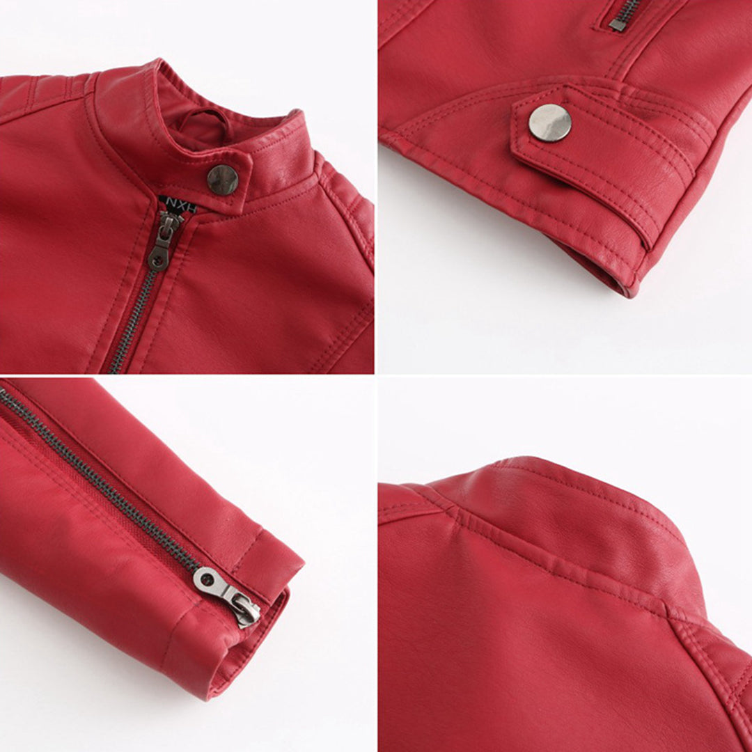 Hilda™ | Luxe Vegan Leren Damesjack