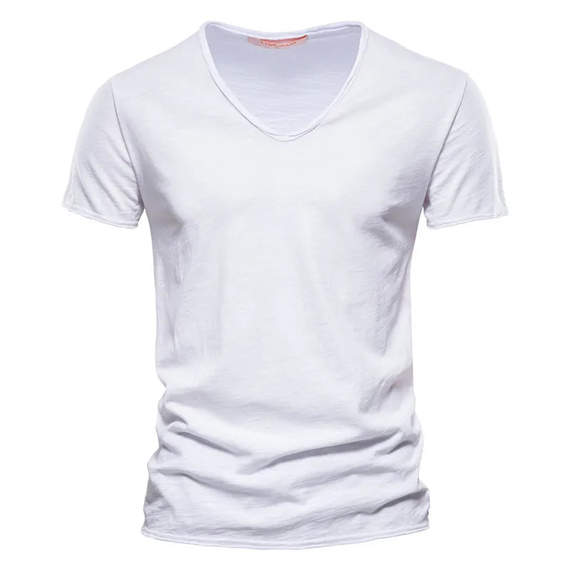 Léon™ | Basic Heren T-Shirt met Diepe V-Hals