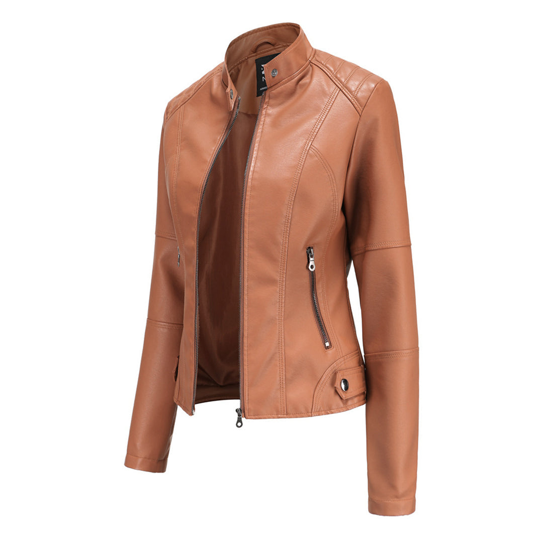 Hilda™ | Luxe Vegan Leren Damesjack