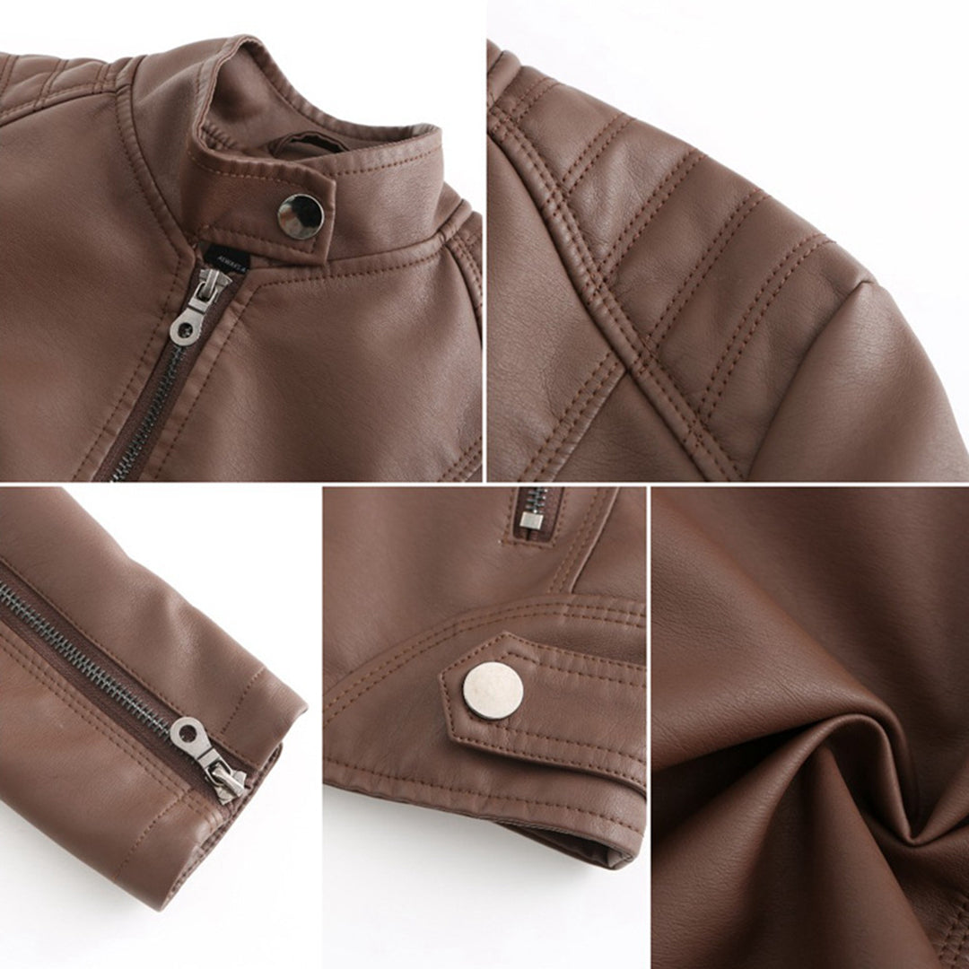 Hilda™ | Luxe Vegan Leren Damesjack