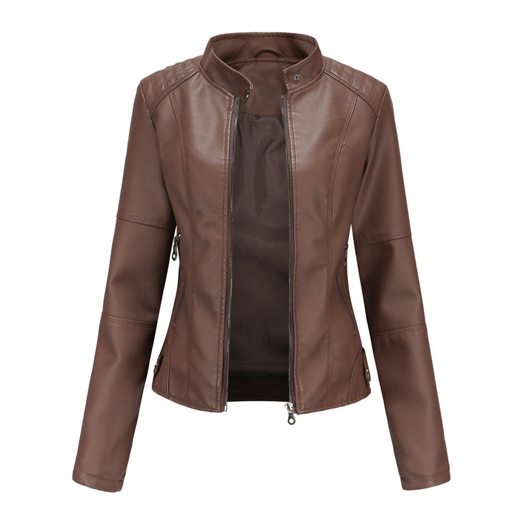 Hilda™ | Luxe Vegan Leren Damesjack