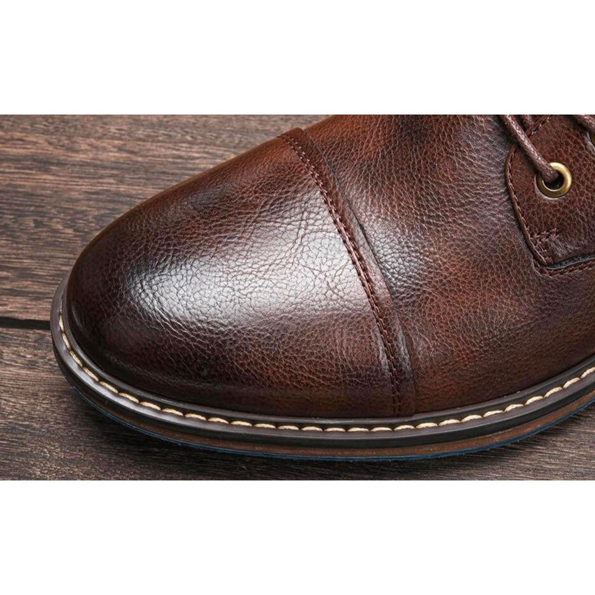 Aaron | Handgemaakte Premium Vegan Leren Oxford Laarzen