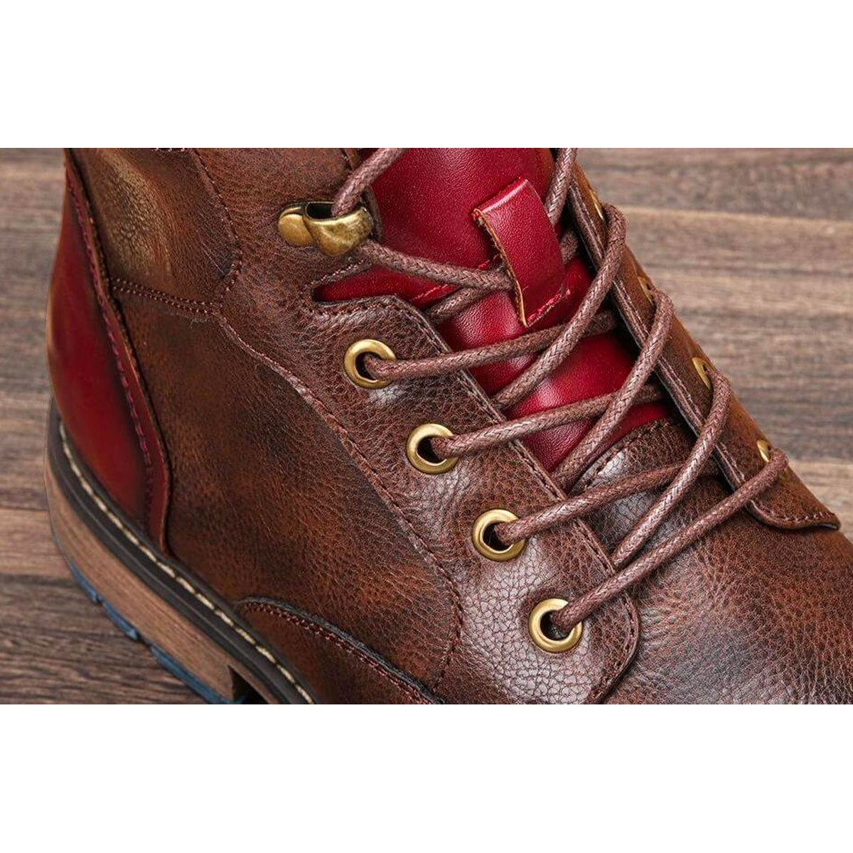 Aaron | Handgemaakte Premium Vegan Leren Oxford Laarzen
