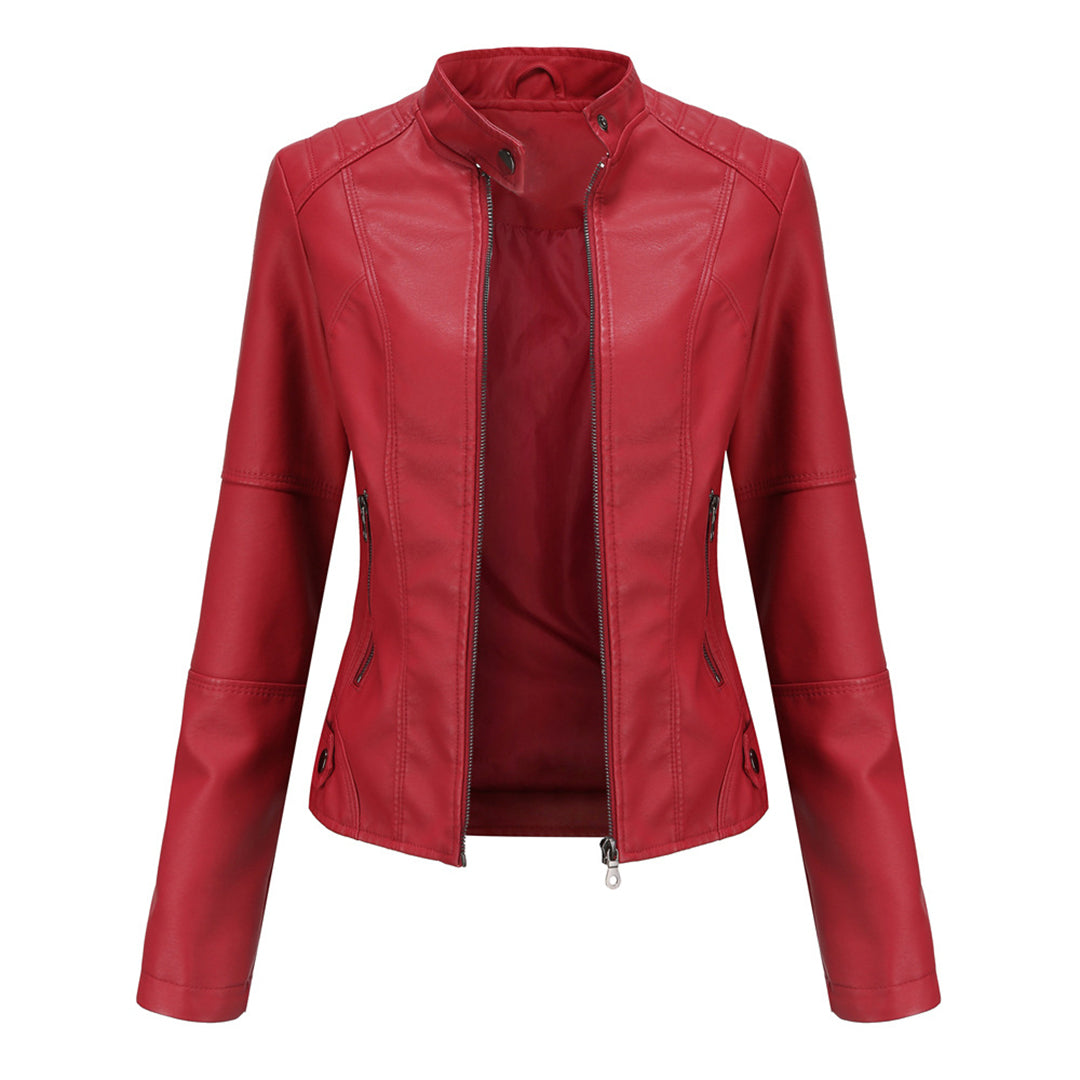 Hilda™ | Luxe Vegan Leren Damesjack