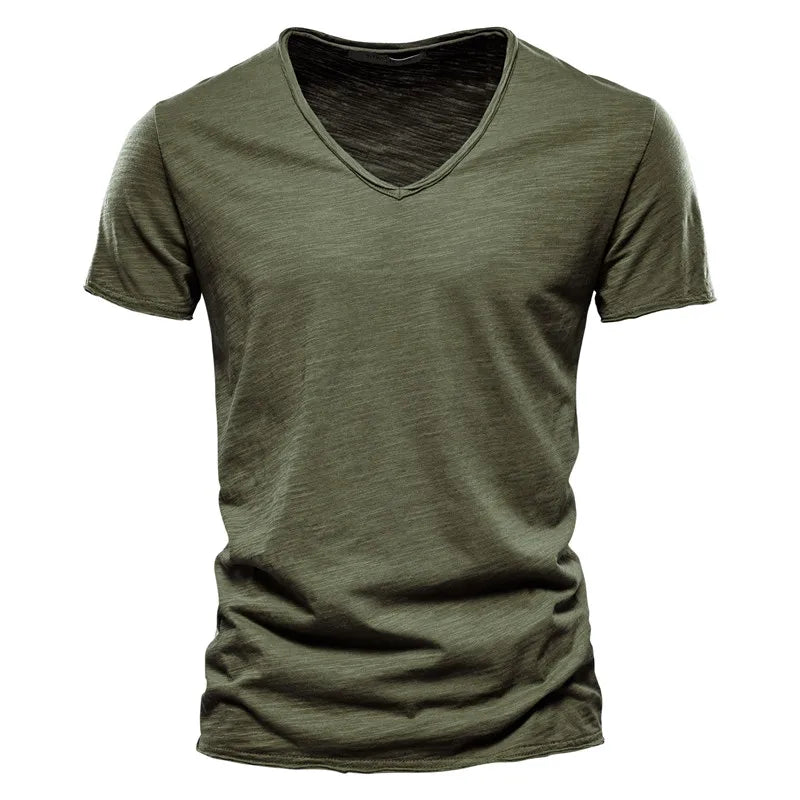 Léon™ | Basic Heren T-Shirt met Diepe V-Hals