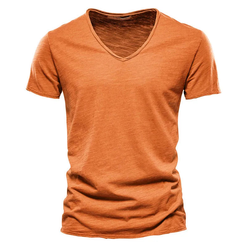Léon™ | Basic Heren T-Shirt met Diepe V-Hals