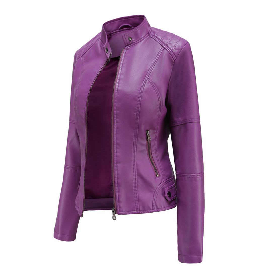 Hilda™ | Luxe Vegan Leren Damesjack