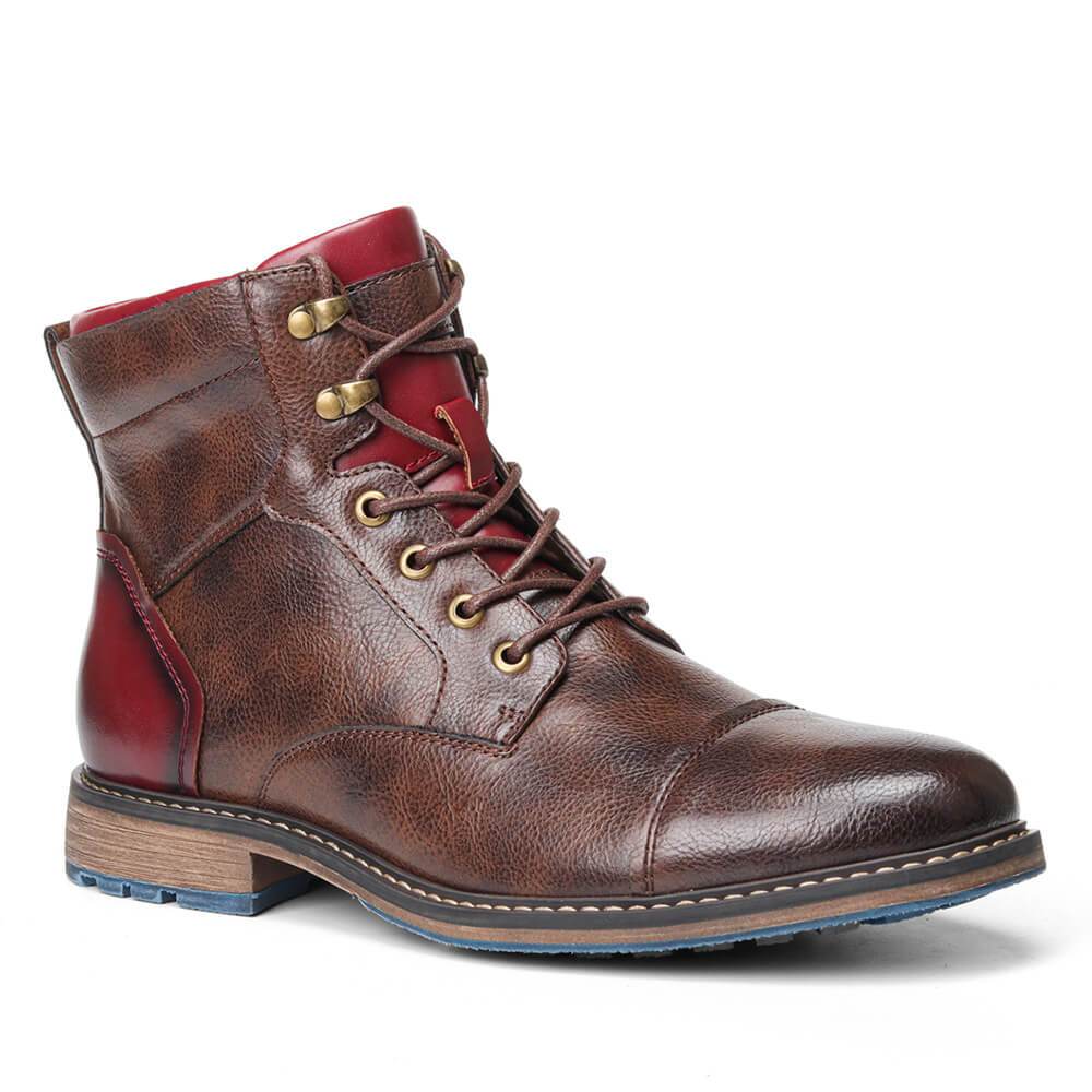 Aaron | Handgemaakte Premium Vegan Leren Oxford Laarzen