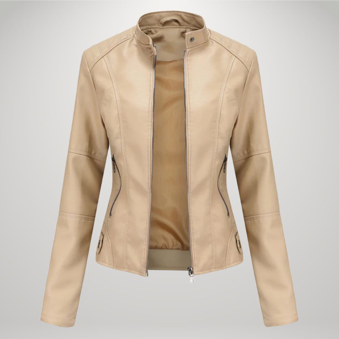 Cornelie™ | Elegante Vegan Leren Jas