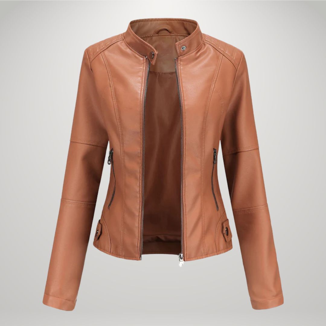 Cornelie™ | Elegante Vegan Leren Jas