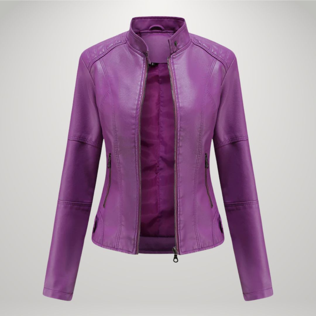 Cornelie™ | Elegante Vegan Leren Jas
