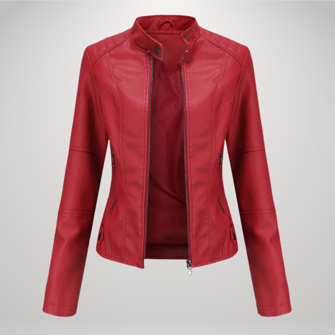 Cornelie™ | Elegante Vegan Leren Jas
